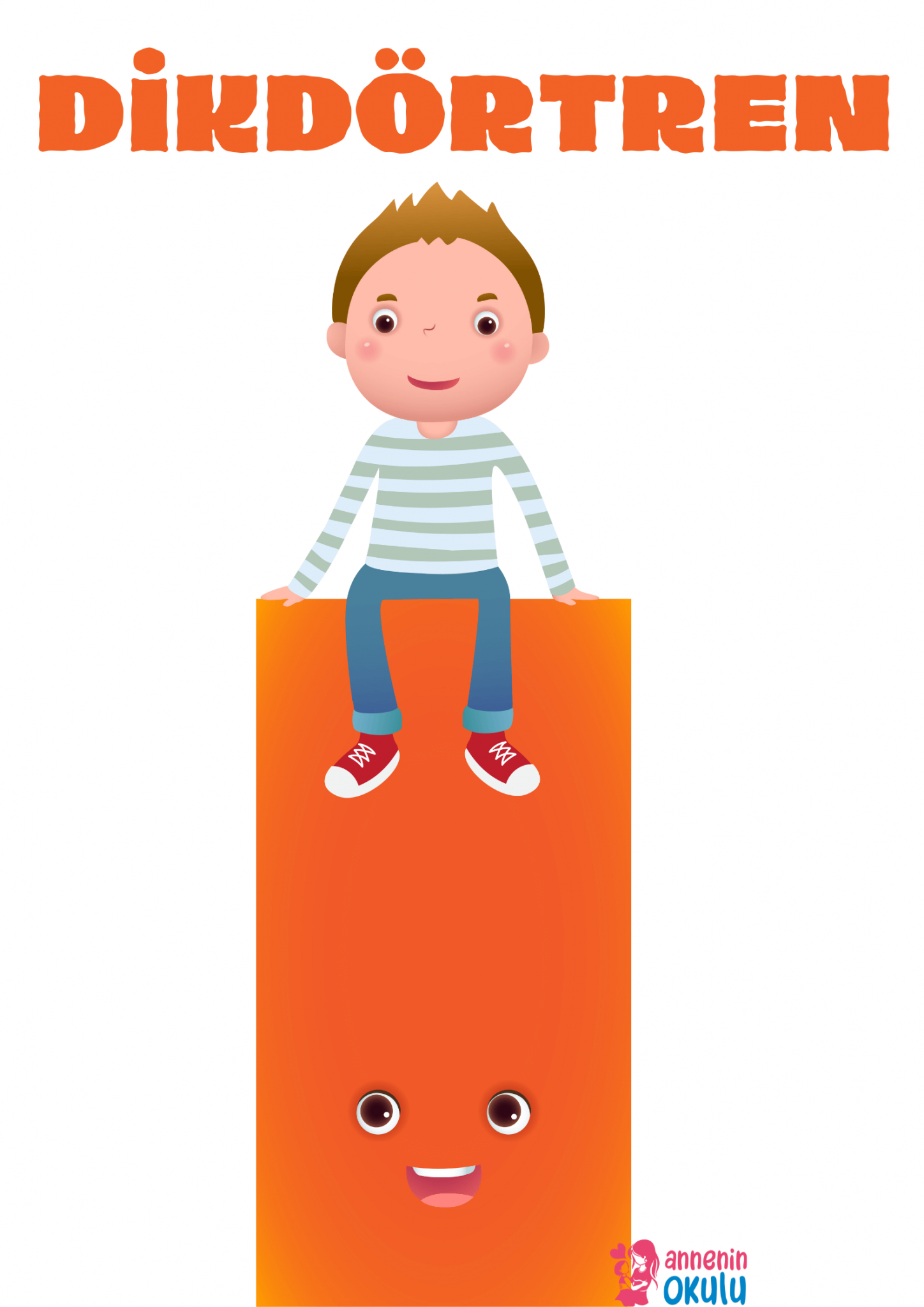 Geometrik Şekiller Afişi 1 - Annenin Okulu