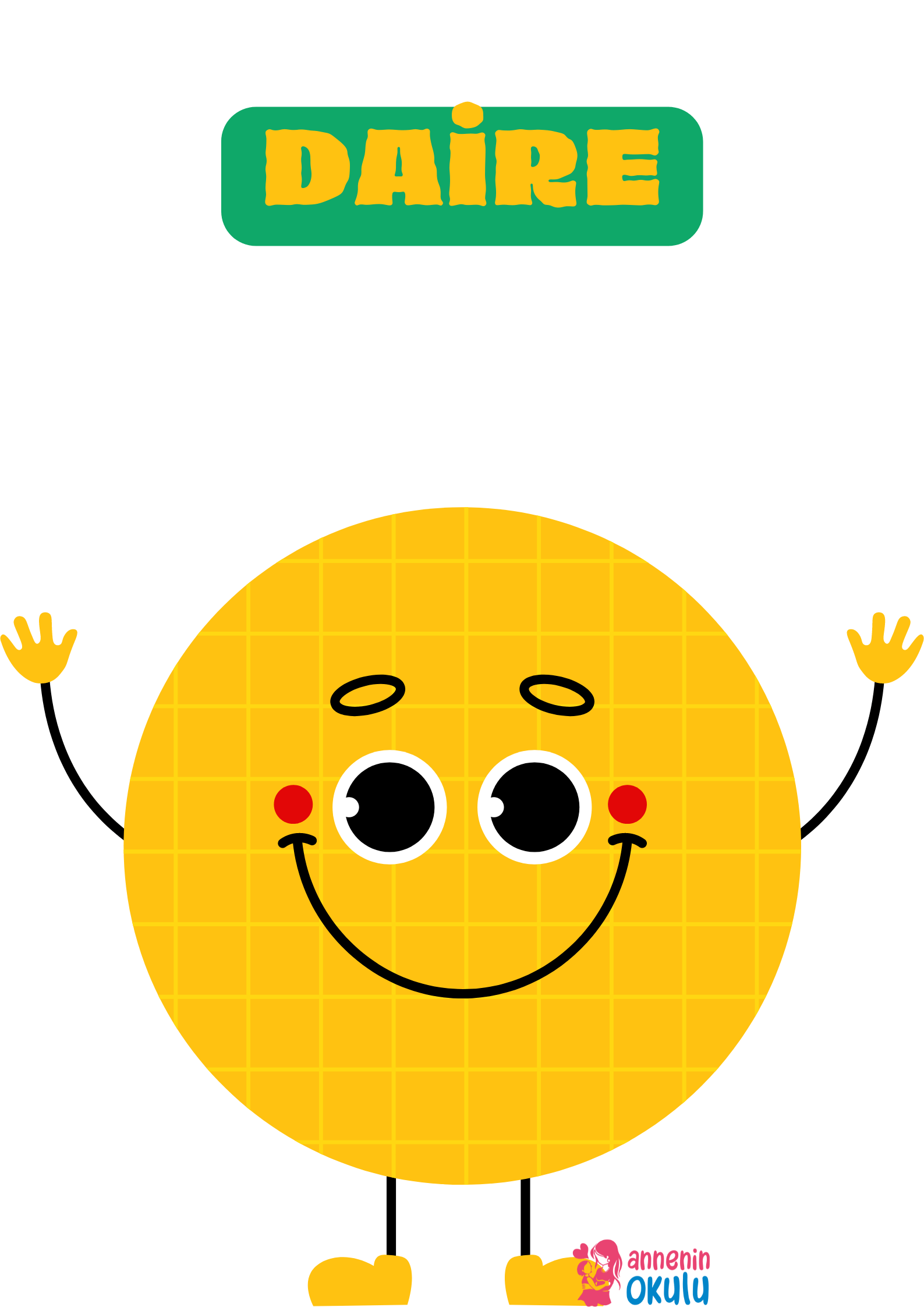 Geometrik Şekiller Afişi 2 - Annenin Okulu