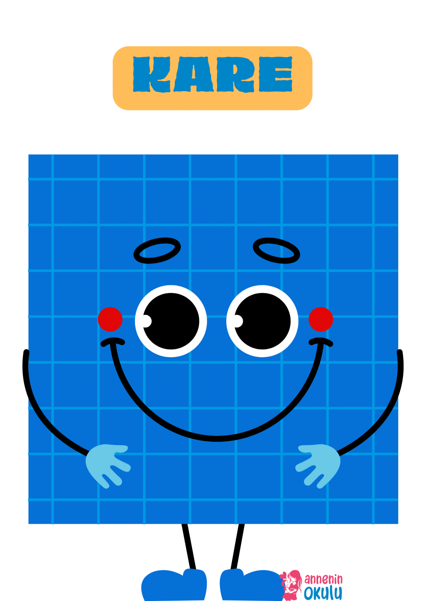 Geometrik Şekiller Afişi 2 - Annenin Okulu